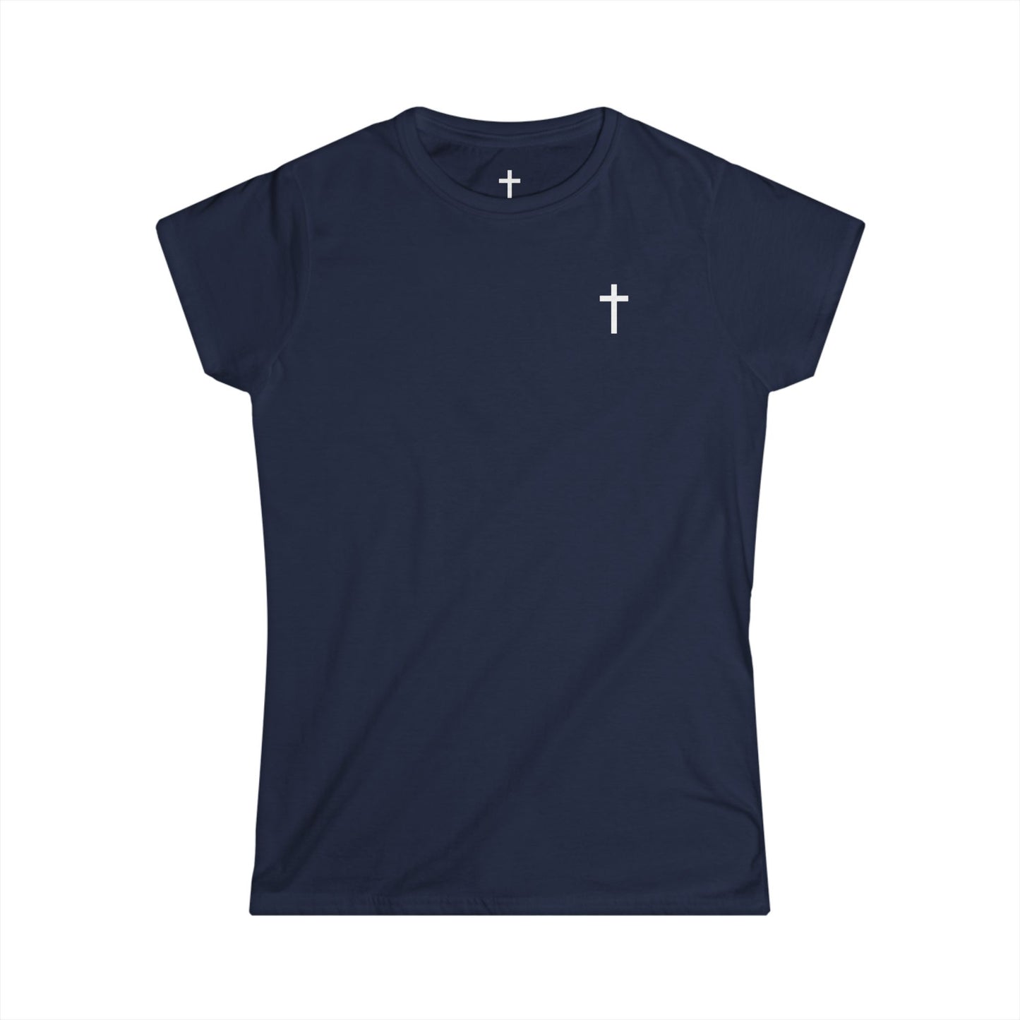 Women's Softstyle Tee with White Cross