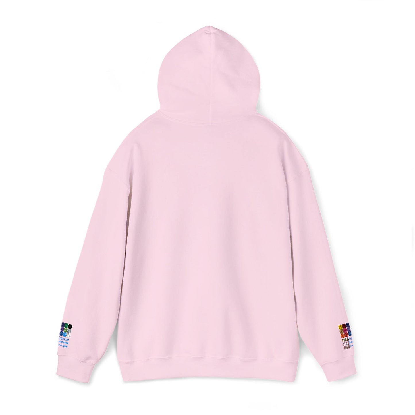 Unisex Embroidered White Cross Hooded Sweatshirt