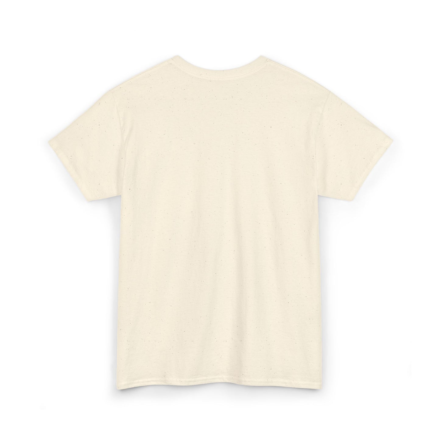 Unisex Heavy Cotton Tee with Black Cross (Embroidered)