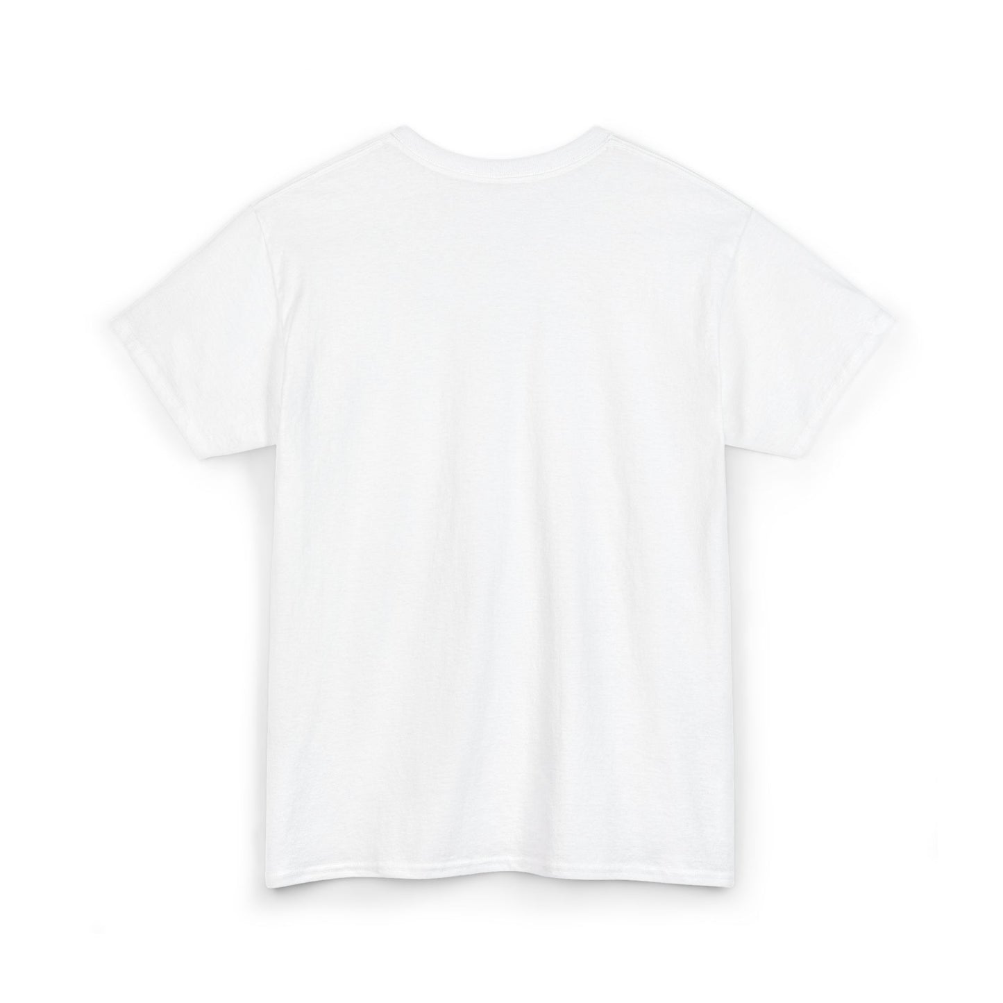 Unisex Heavy Cotton Tee with Black Cross (Embroidered)