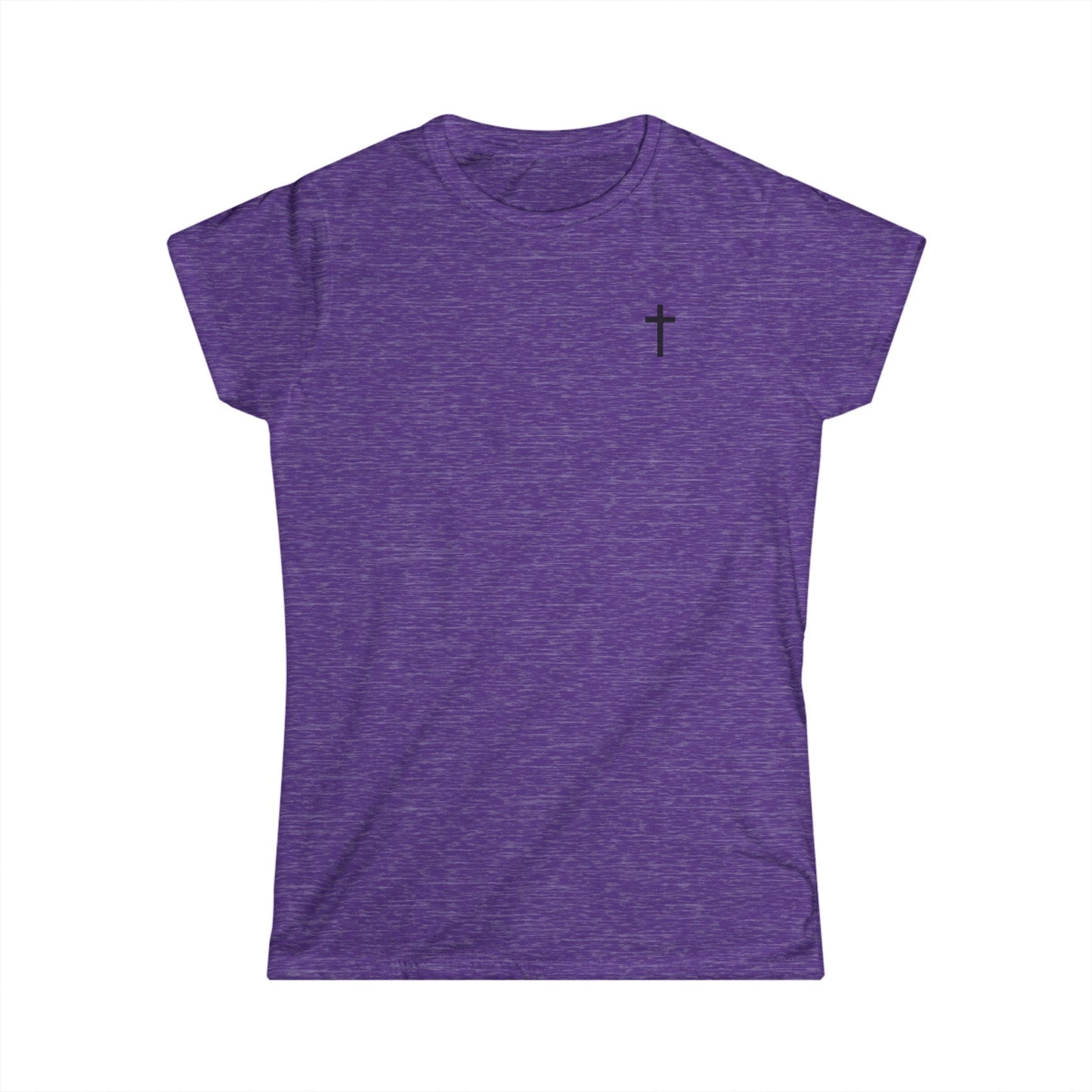 Women's Softstyle Tee with Black Cross