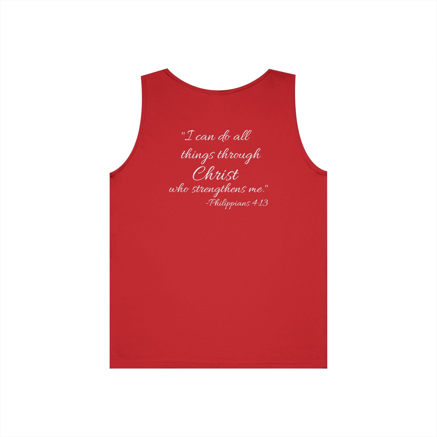 "I can do all things through Christ who strengthens me" motivational Tank