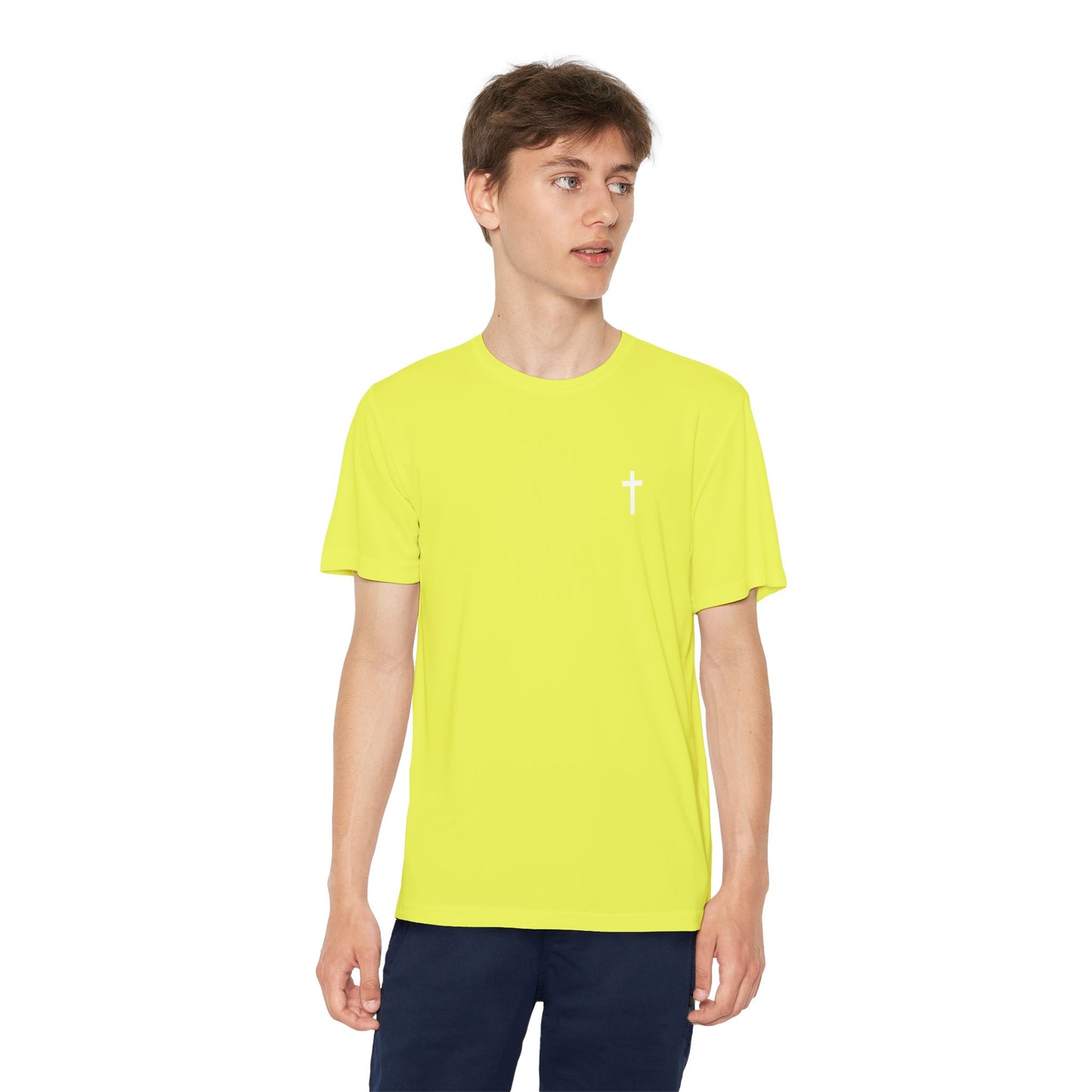 Youth Sport-Tek Tee with White Cross