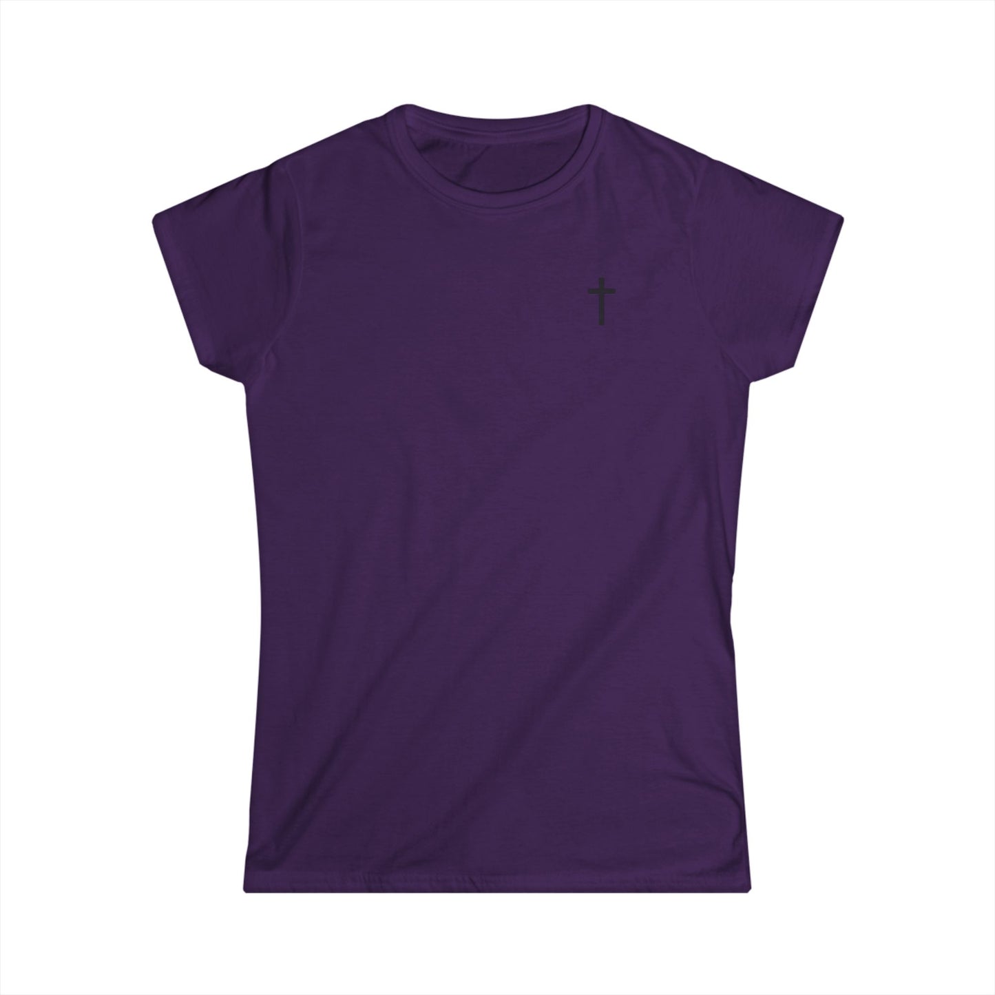 Women's Softstyle Tee with Black Cross