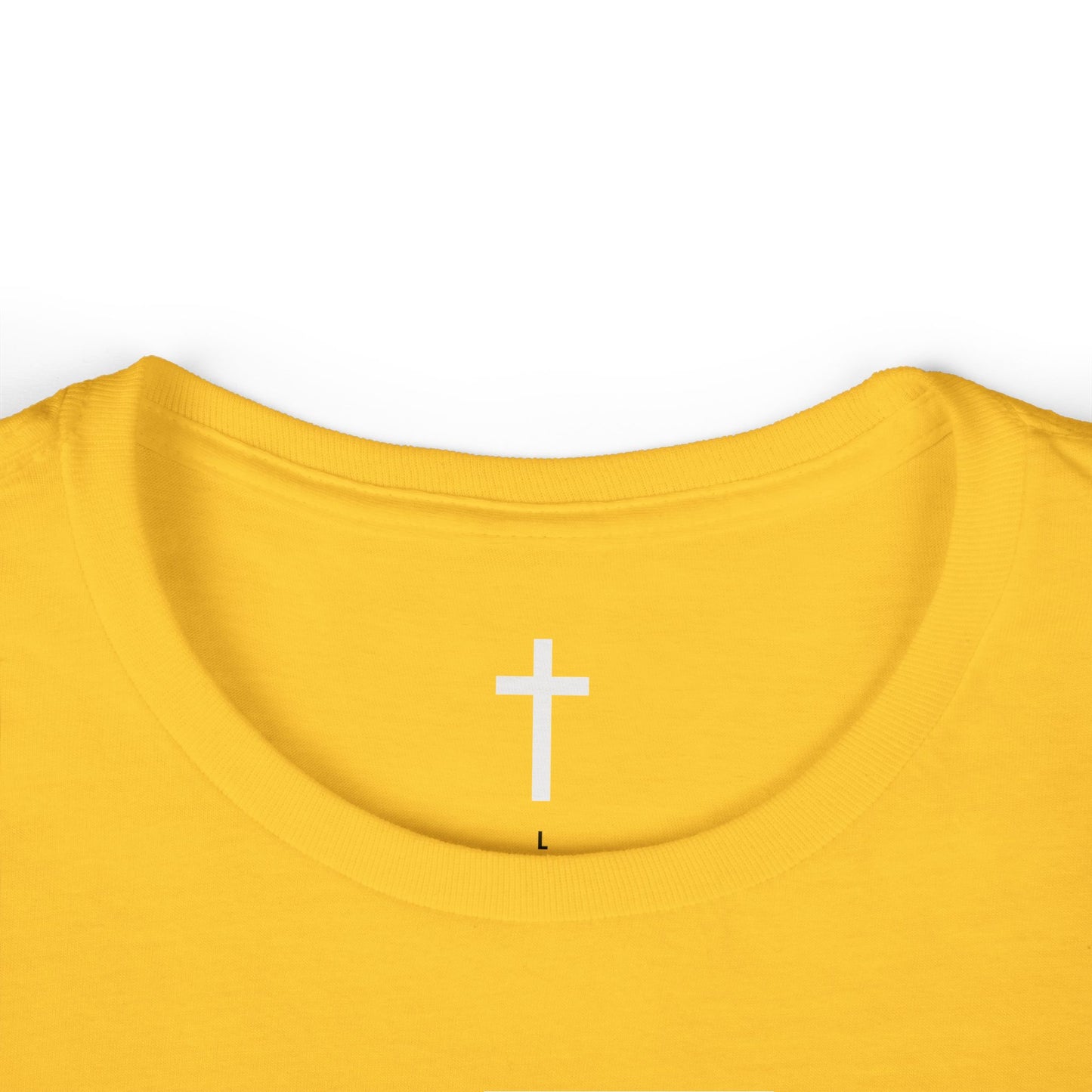 Women's Softstyle Tee with White Cross