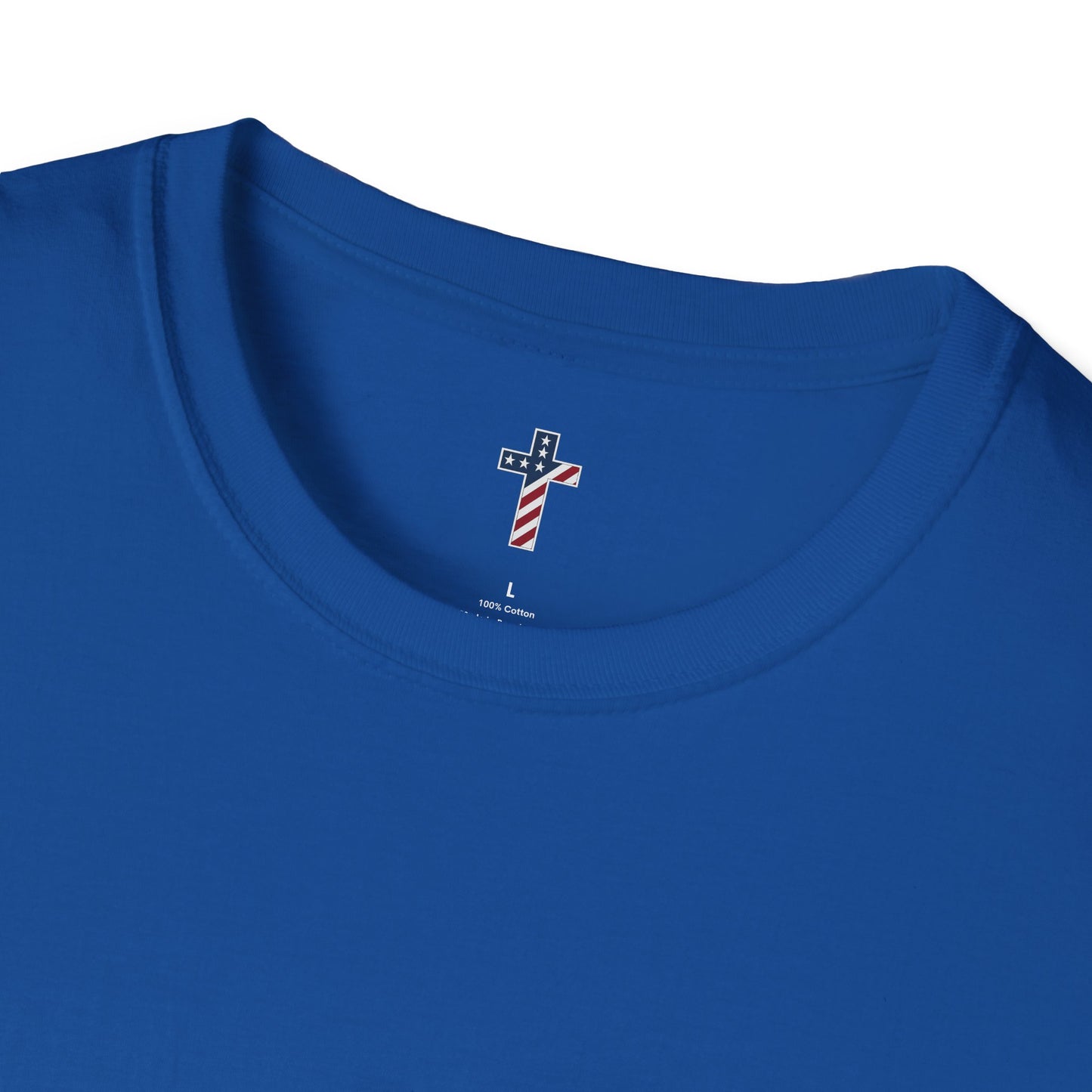 One Cross. One Nation, under God. Unisex Softstyle T-Shirt (no writing on back)