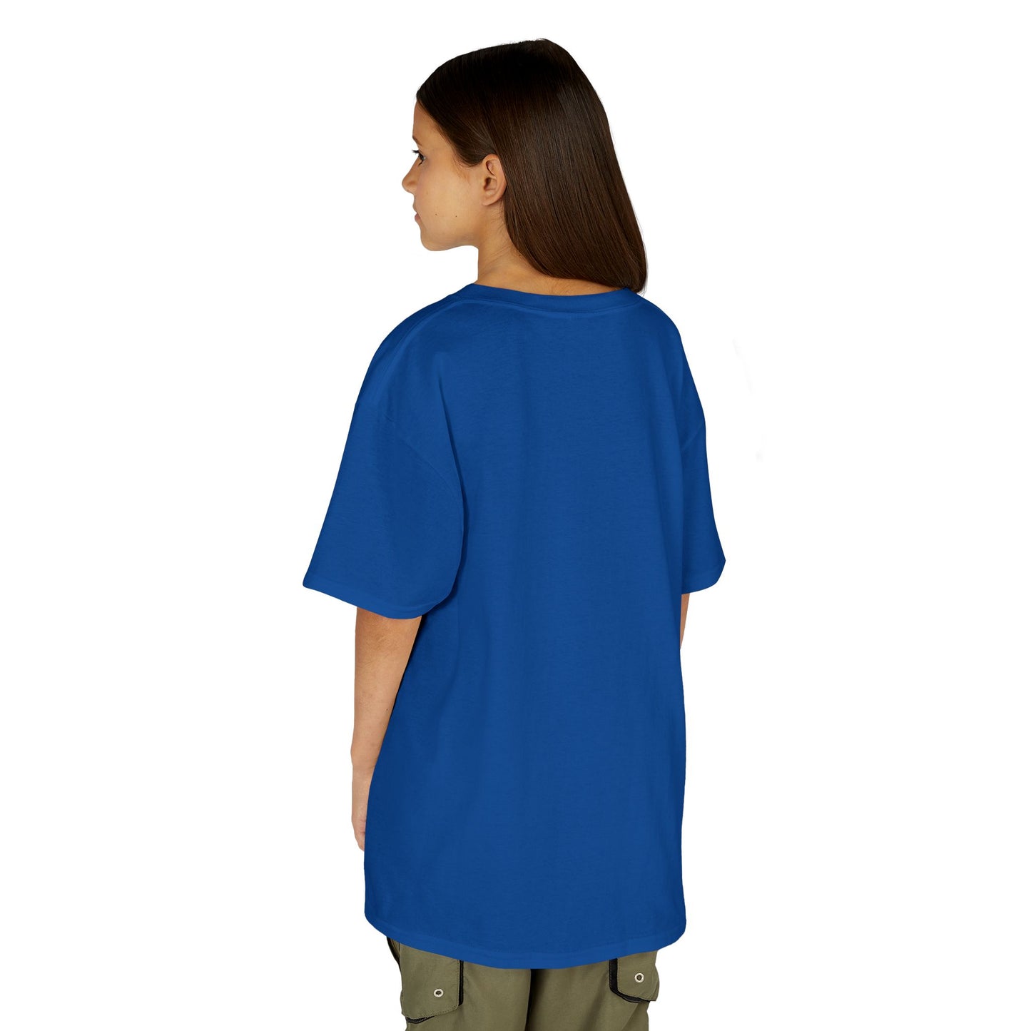 Kids Simple Christian T-Shirt with Black Cross (Gildan Product)