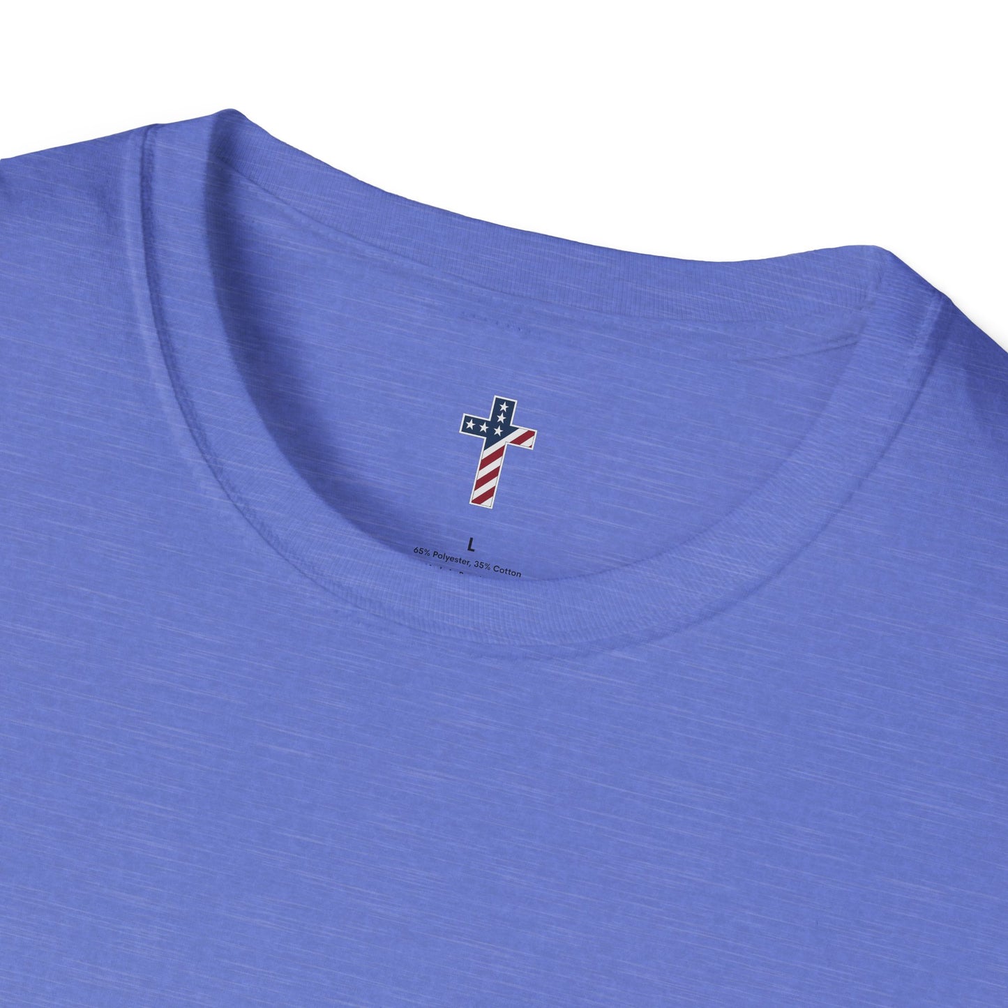 One Cross. One Nation, under God. Unisex Softstyle T-Shirt (no writing on back)