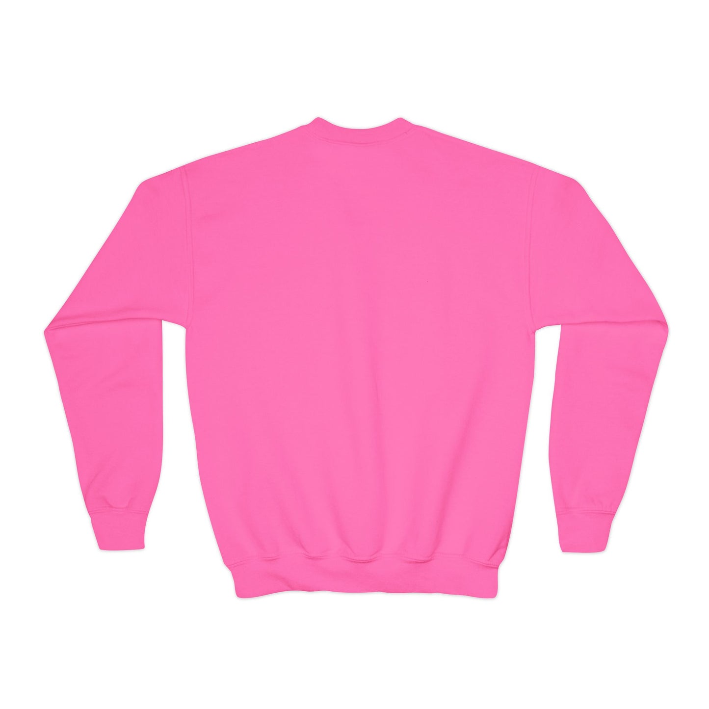 Youth Simple Christian Crewneck Sweatshirt with White Cross (Gildan Product)