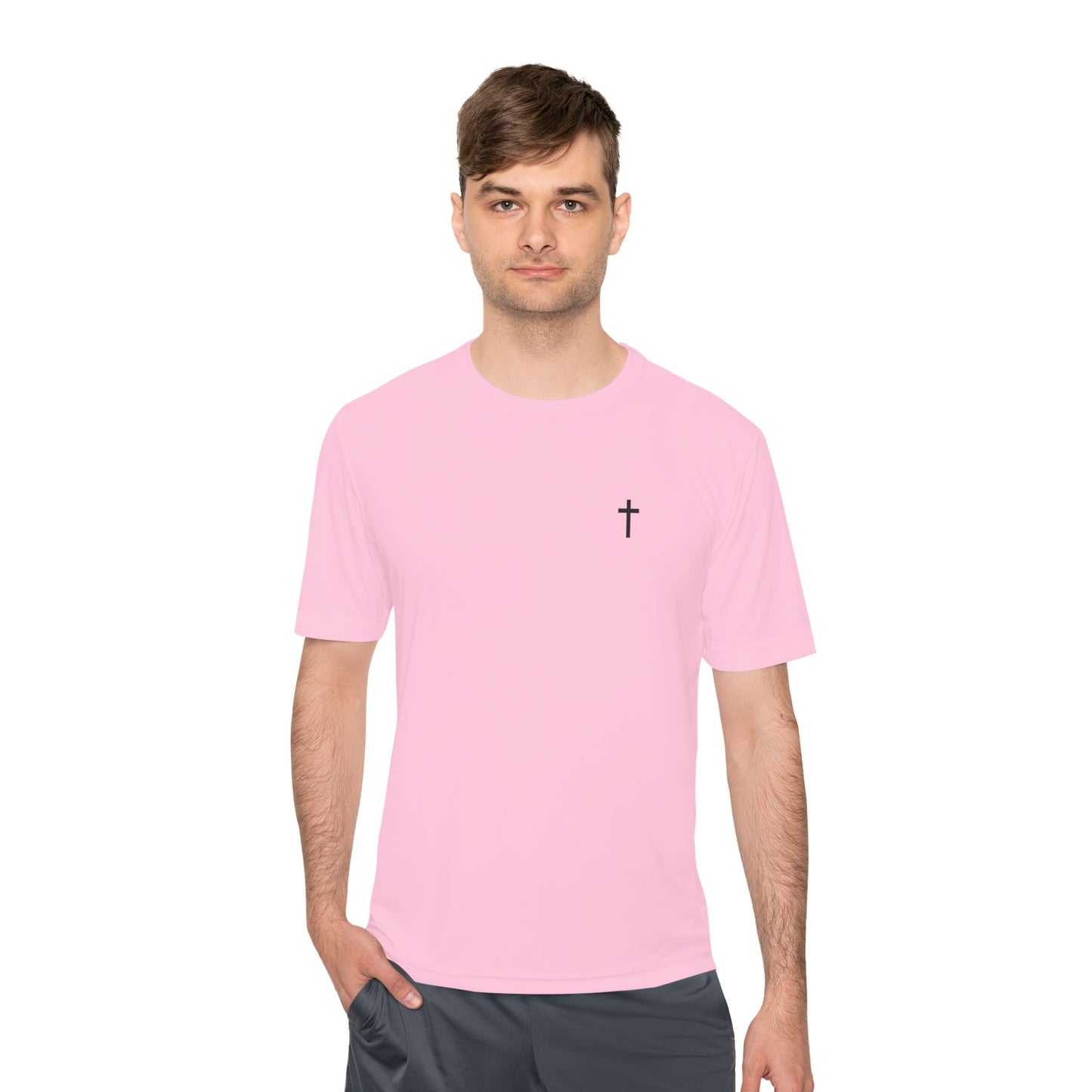 Unisex Sport-Tek Tee with Black Cross