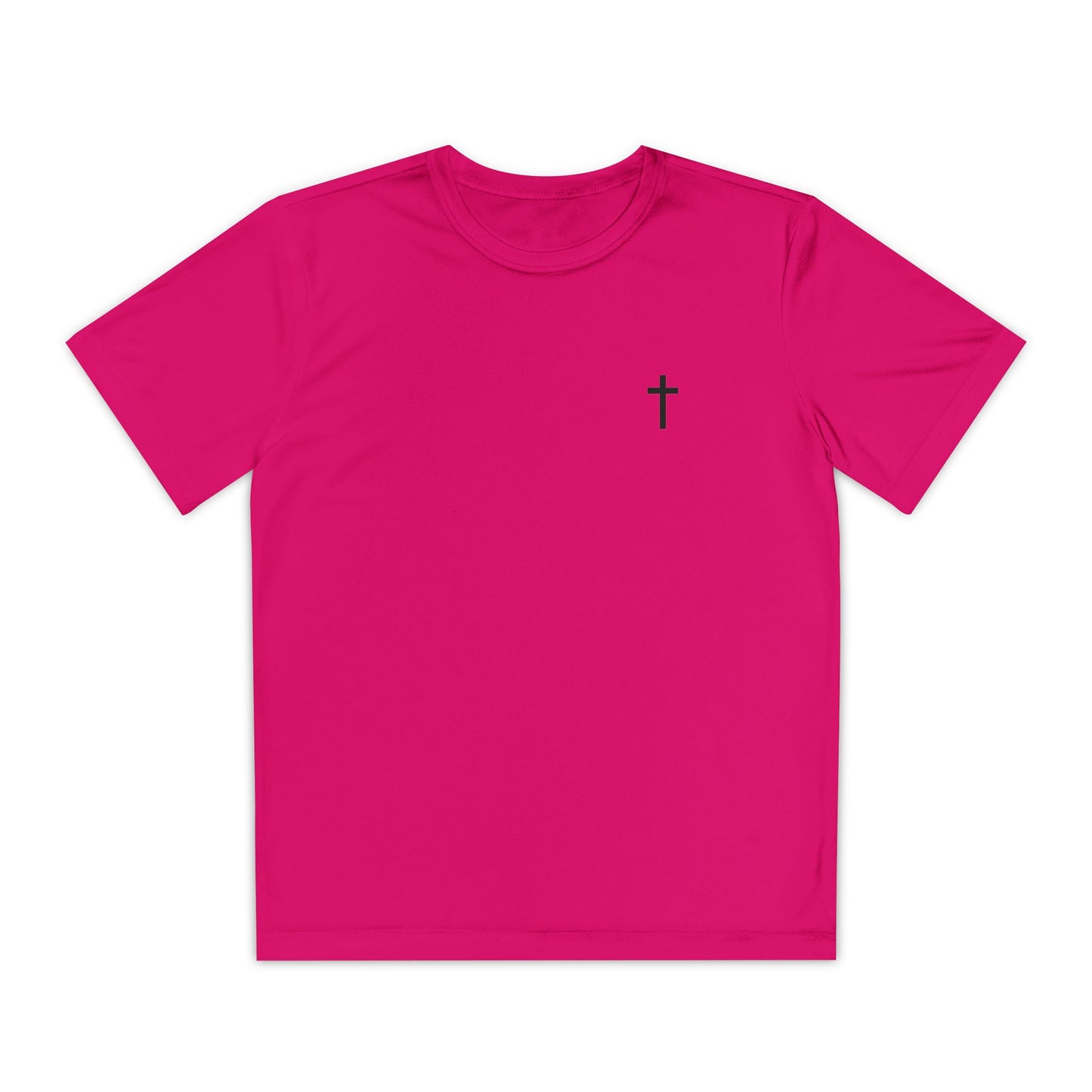 Youth Sport-Tek Tee with Black Cross