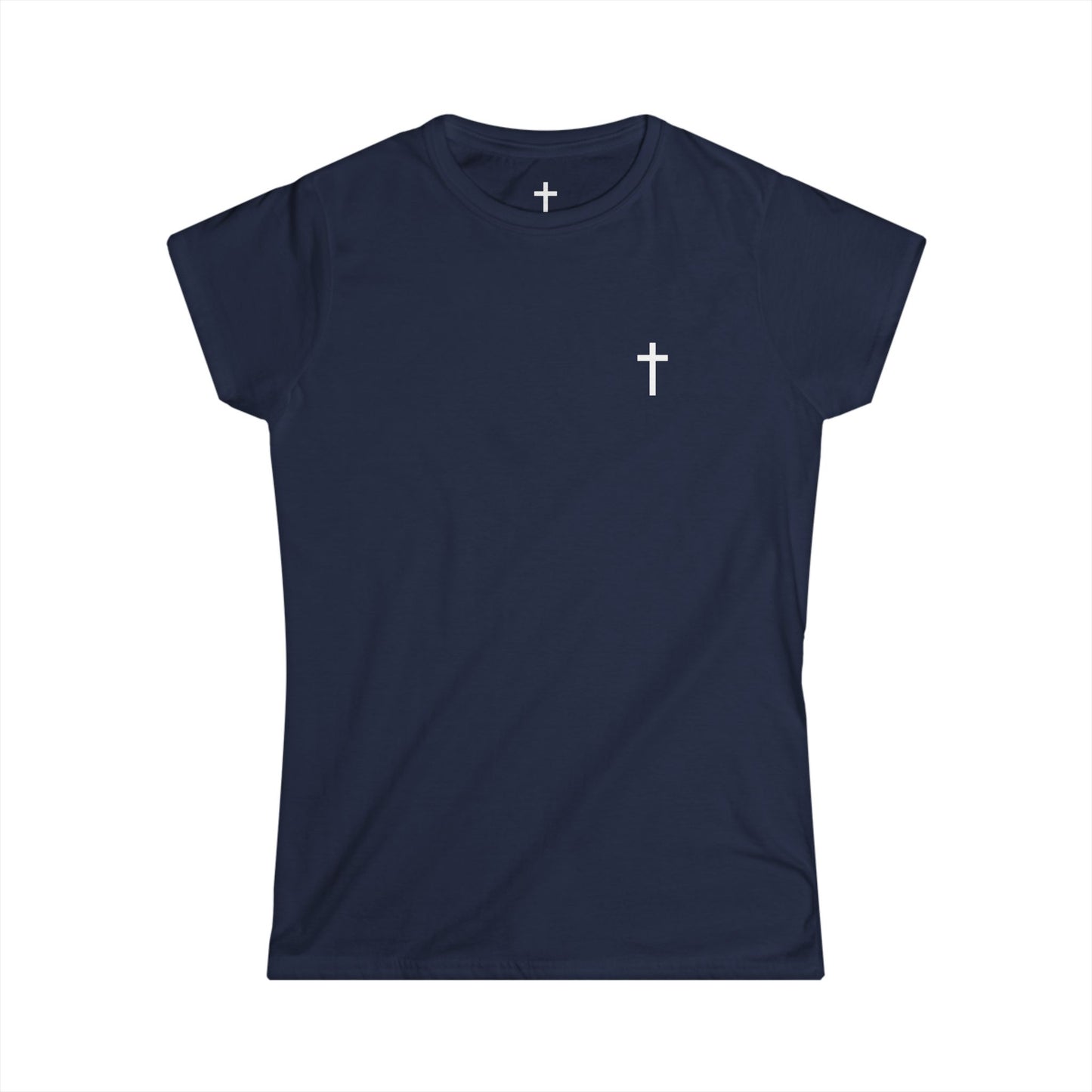 Women's Softstyle Tee with White Cross