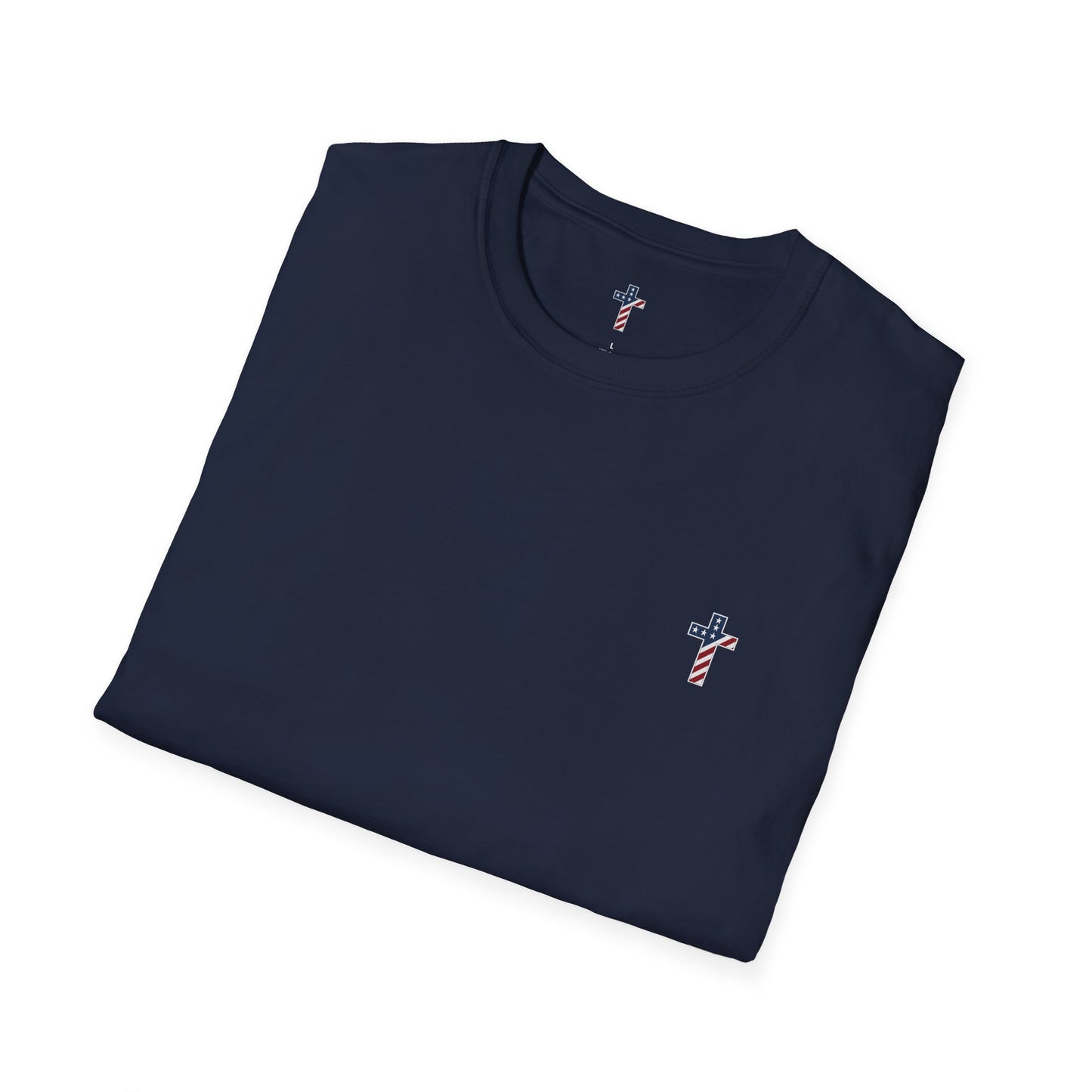 One Cross. One Nation, under God. Unisex Softstyle T-Shirt (no writing on back)