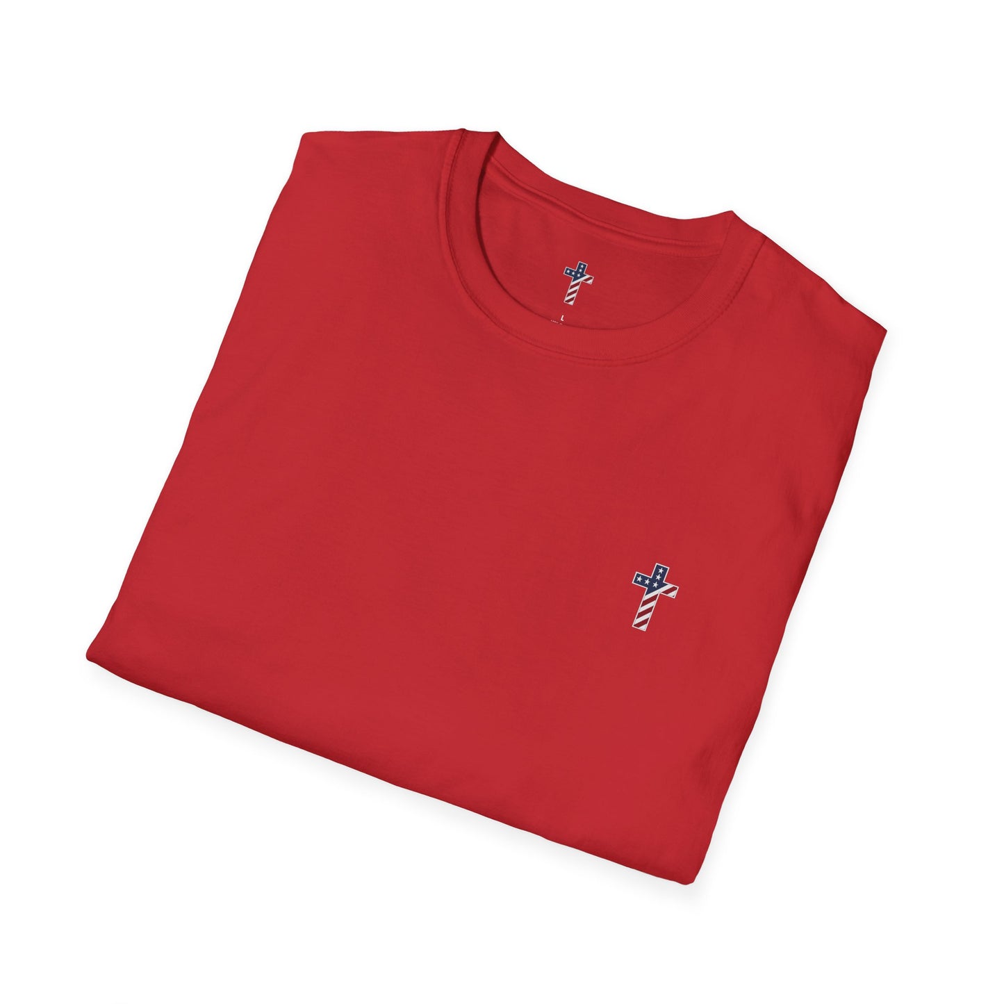 One Cross. One Nation, under God. Unisex Softstyle T-Shirt (no writing on back)