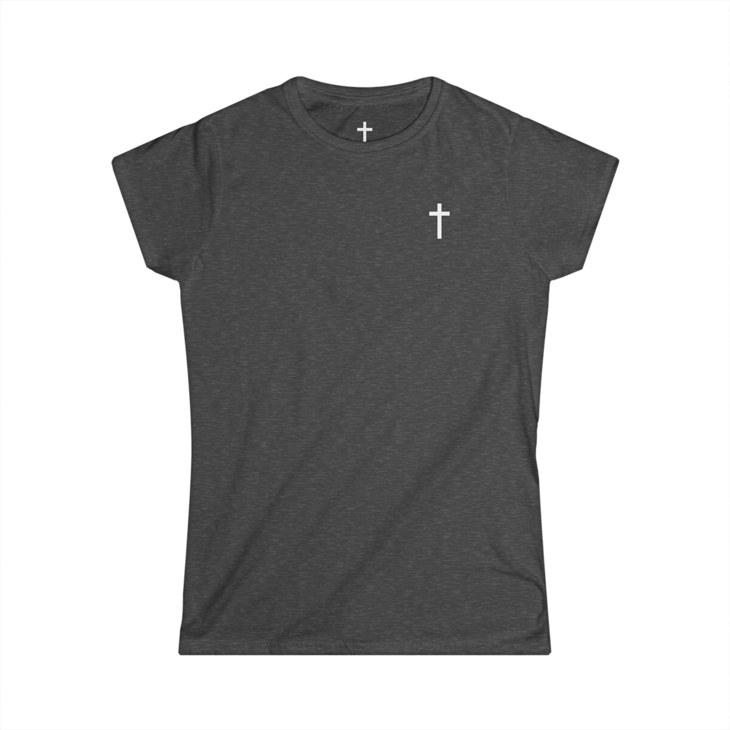Women's Softstyle Tee with White Cross