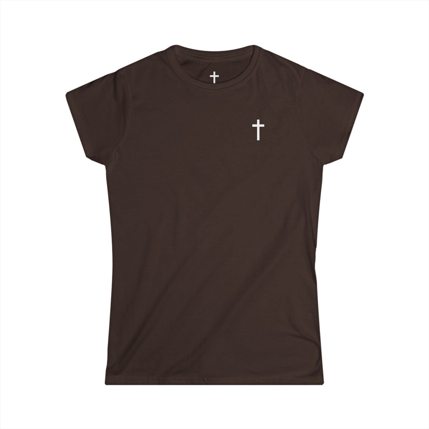 Women's Softstyle Tee with White Cross