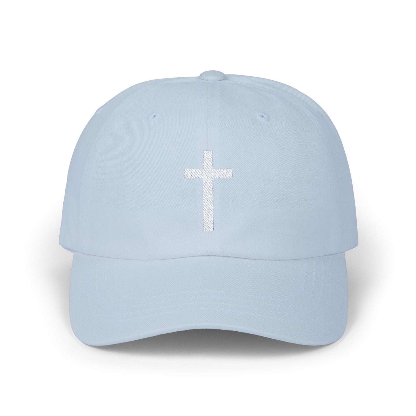 Classic Dad Cap with White Cross Design