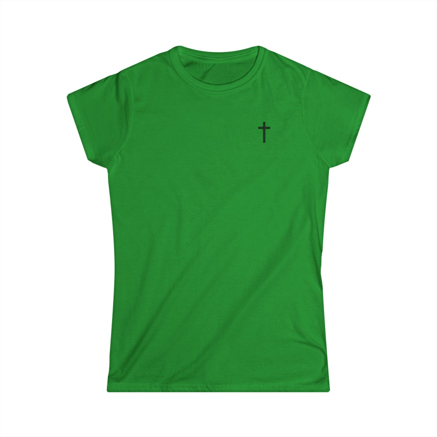 Women's Softstyle Tee with Black Cross