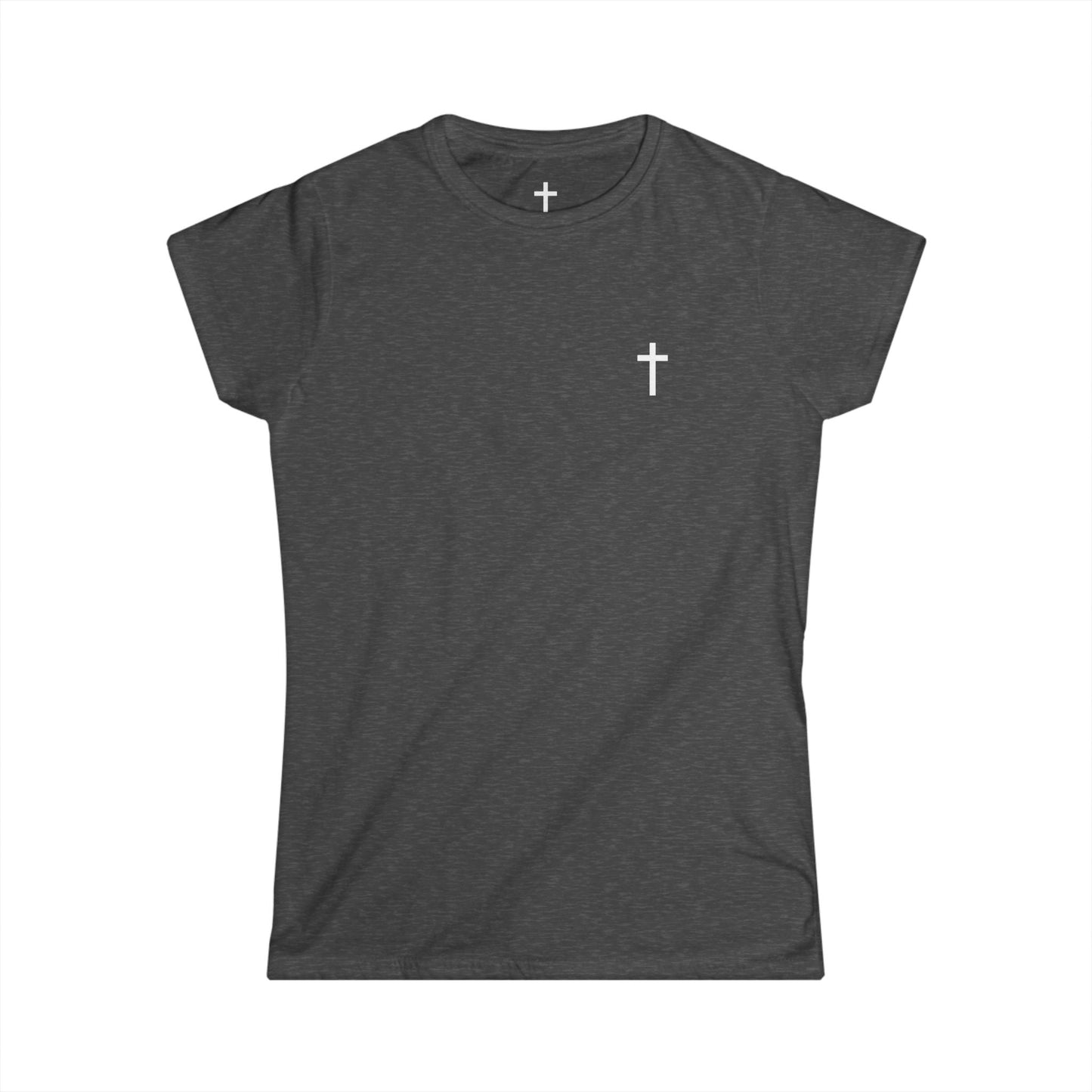 Women's Softstyle Tee with White Cross