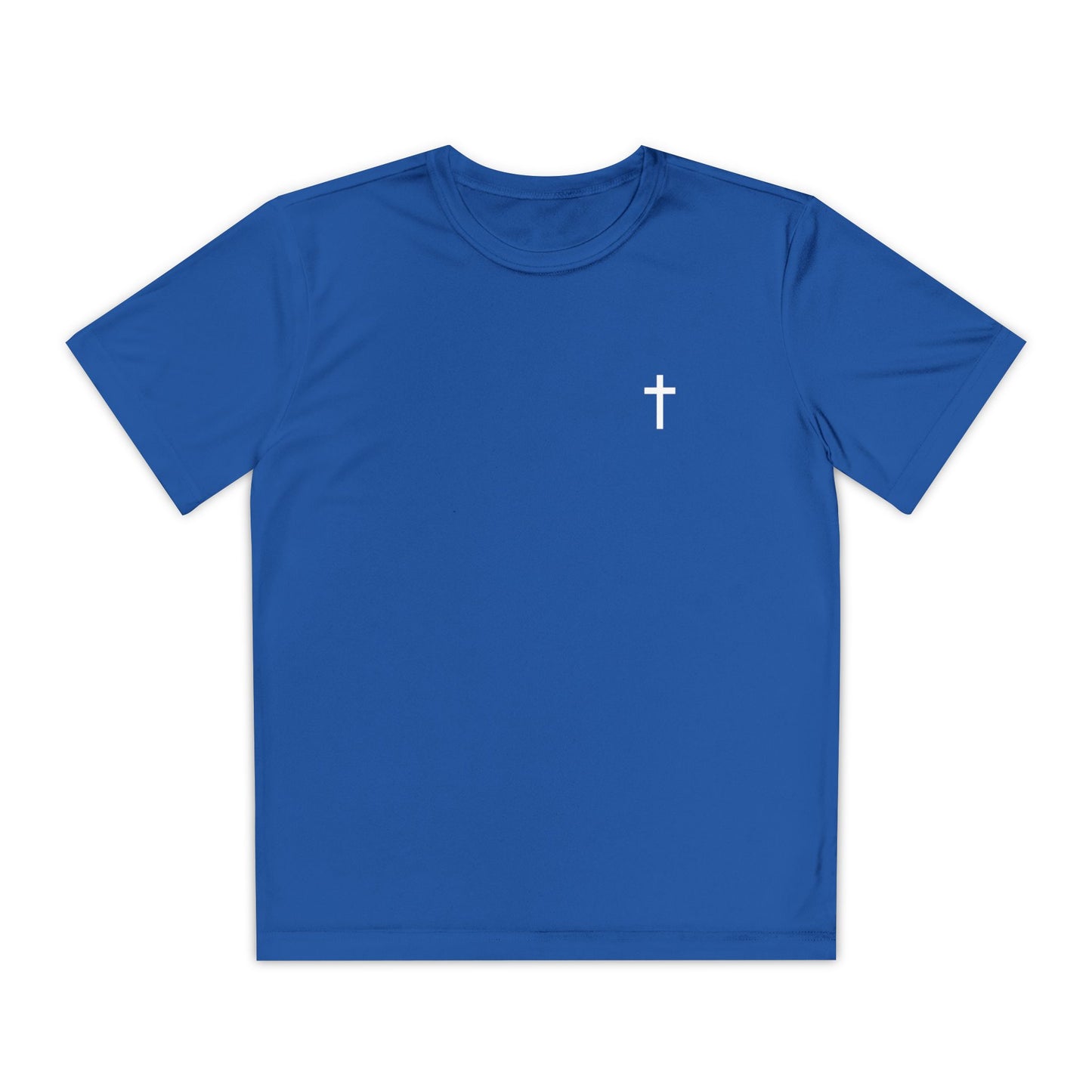 Youth Sport-Tek Tee with White Cross