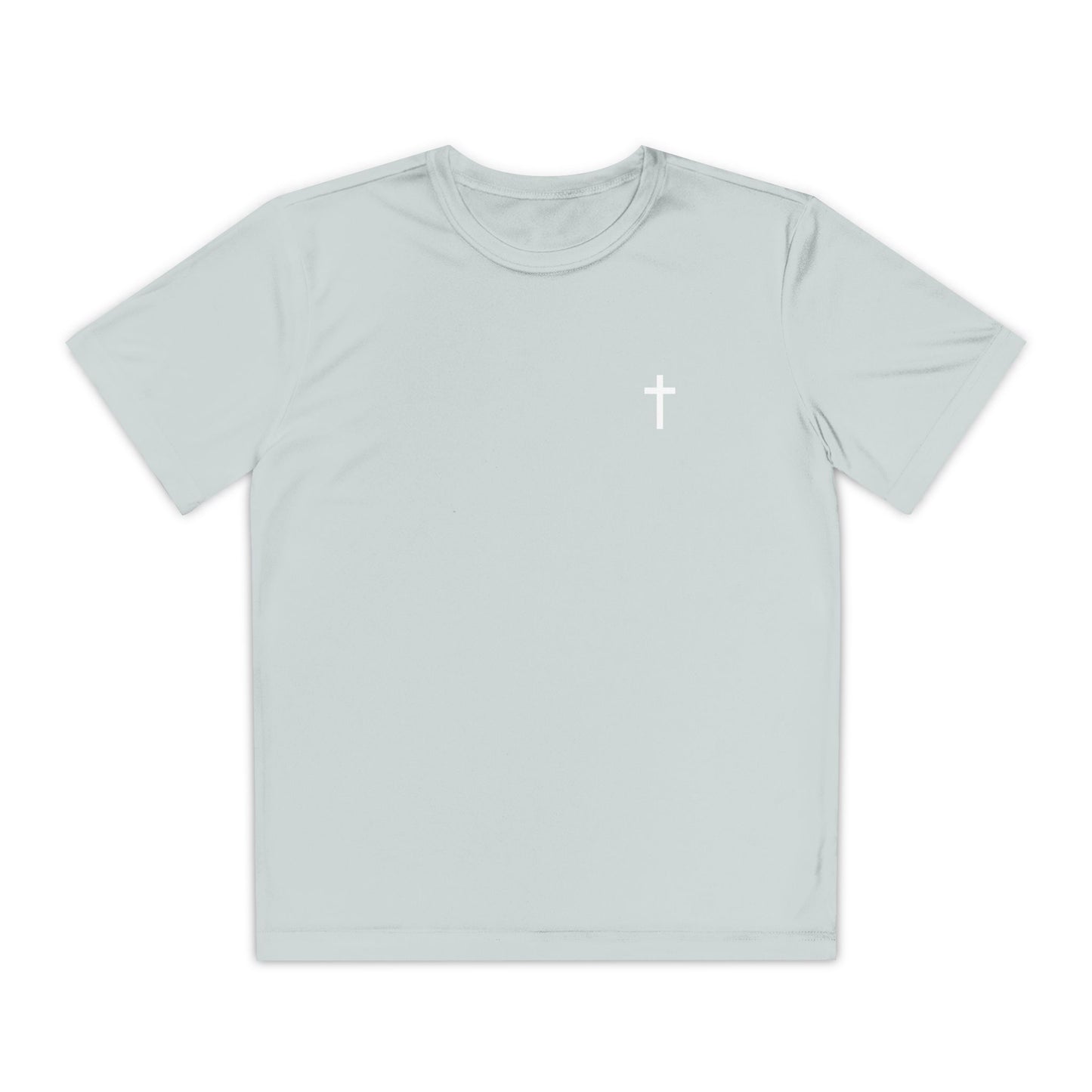 Youth Sport-Tek Tee with White Cross