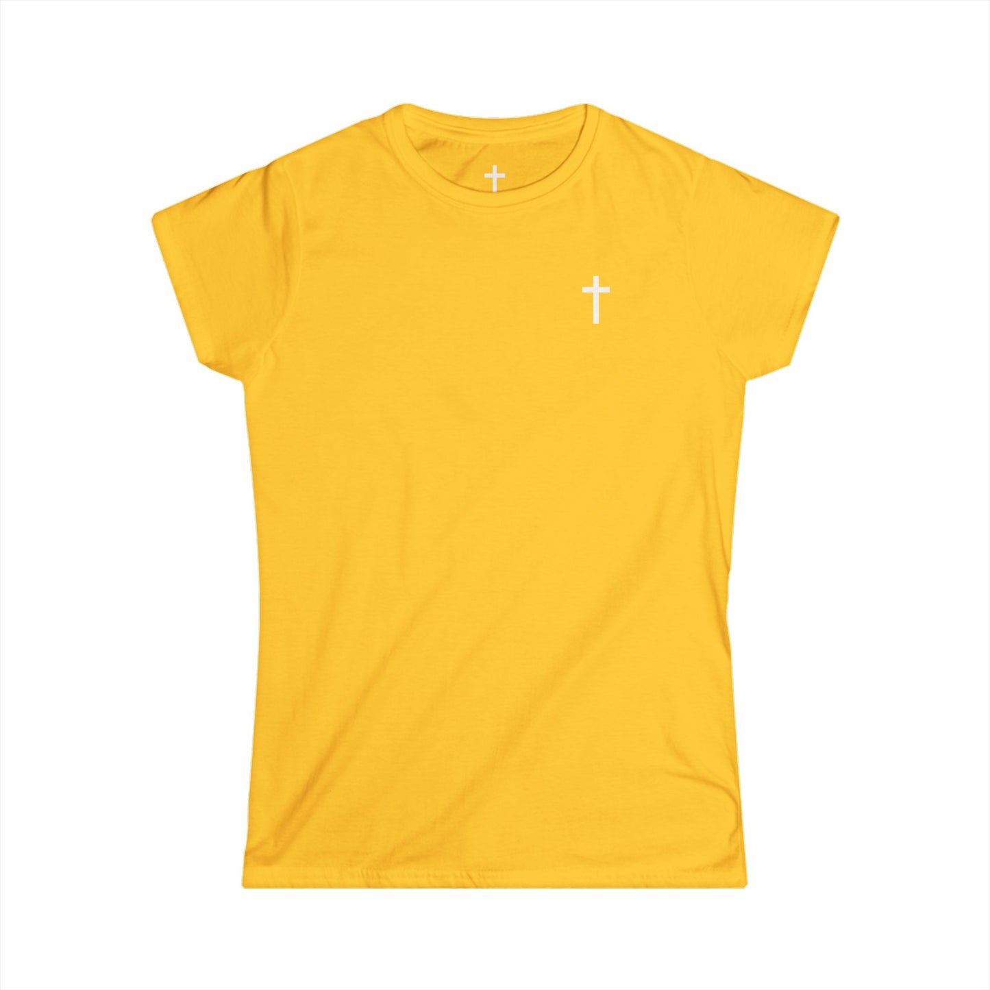 Women's Softstyle Tee with White Cross