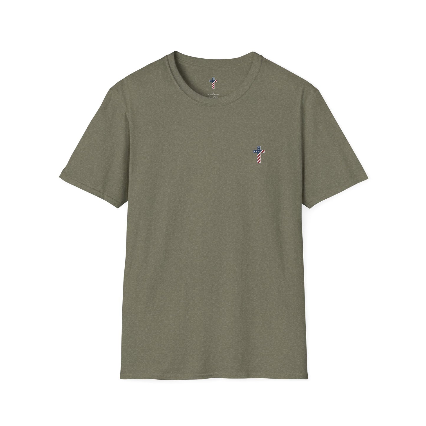 One Cross. One Nation, under God. Unisex Softstyle T-Shirt (no writing on back)