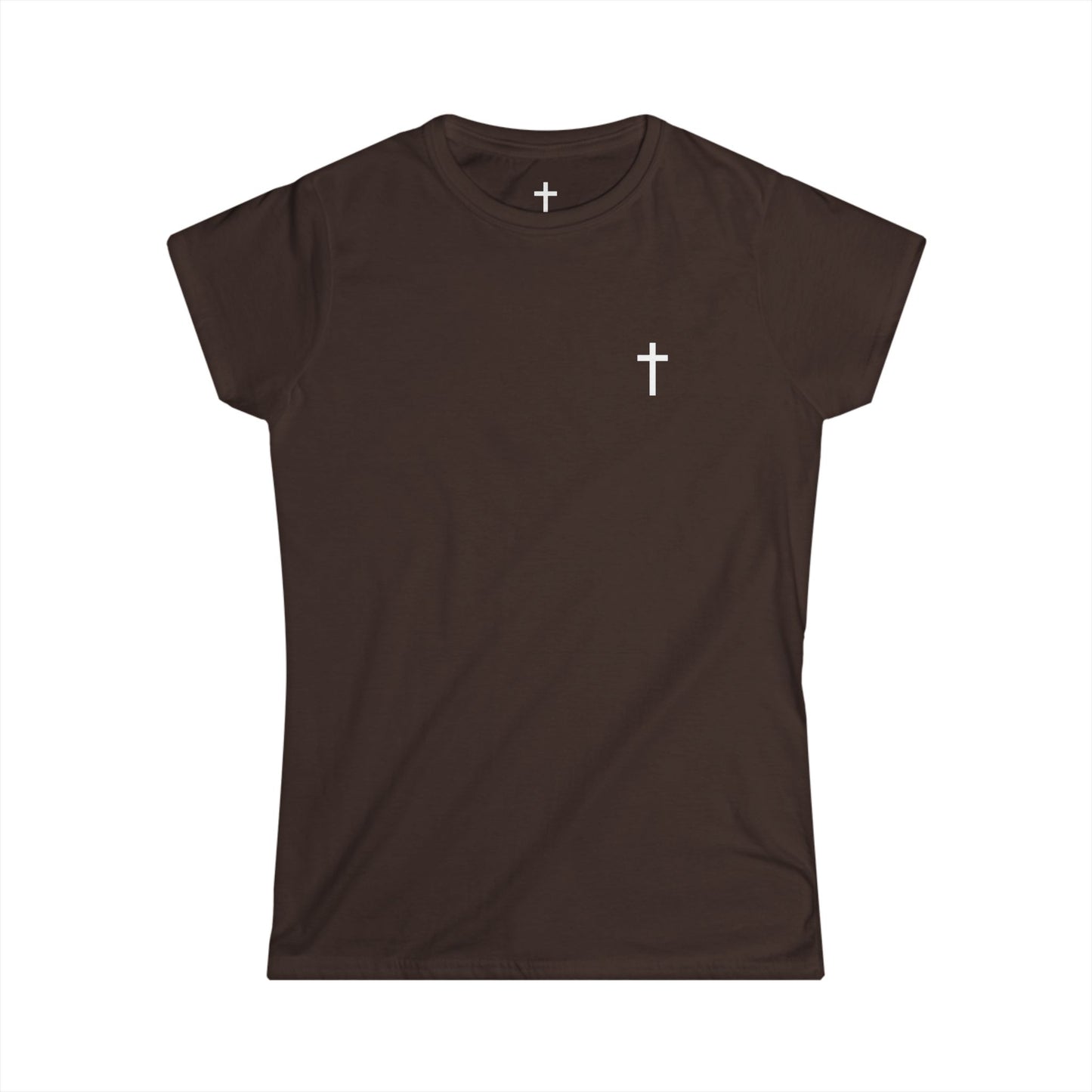Women's Softstyle Tee with White Cross