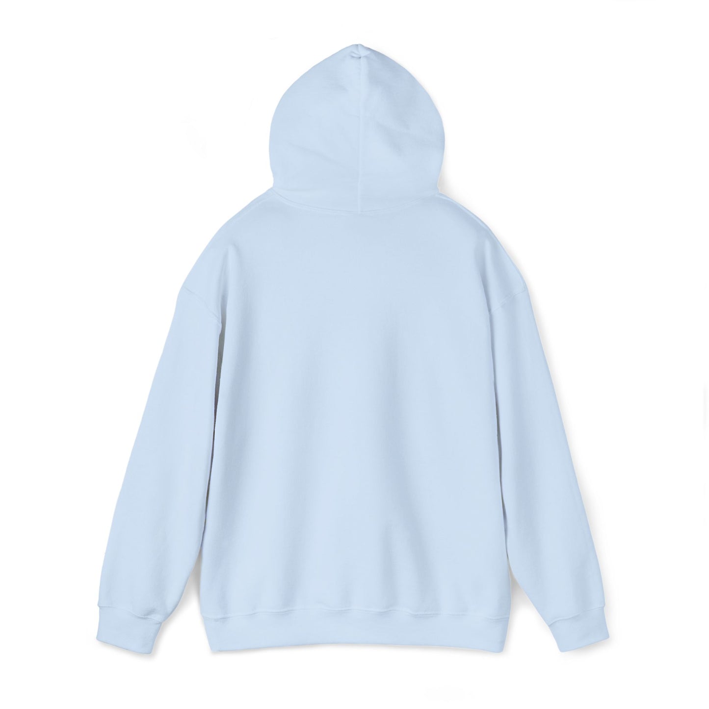 Unisex Embroidered White Cross Hooded Sweatshirt (Gildan Product)