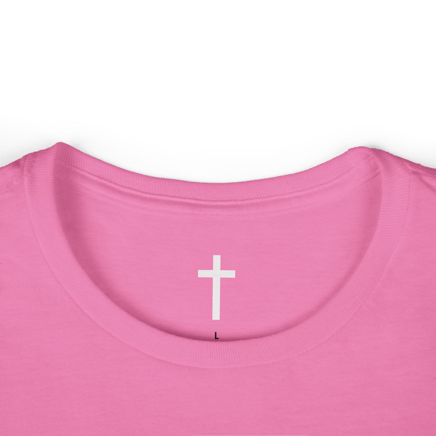 Women's Softstyle Tee with White Cross
