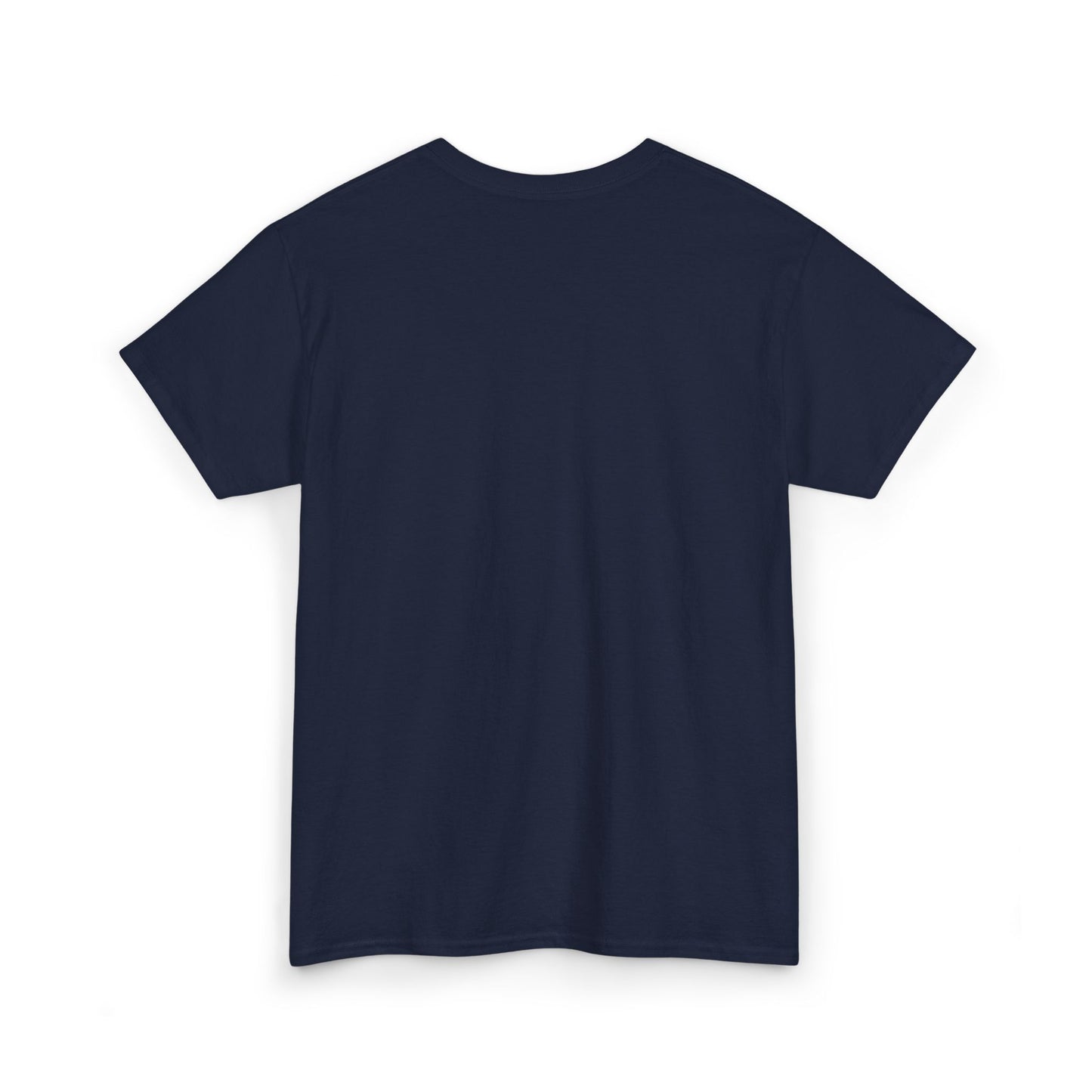Unisex Heavy Cotton Tee with White Cross (Embroidered)
