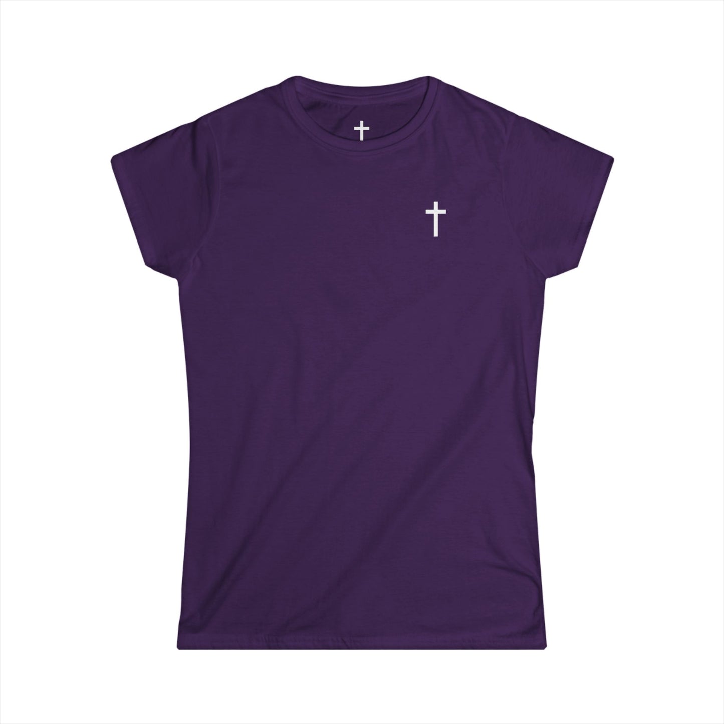 Women's Softstyle Tee with White Cross
