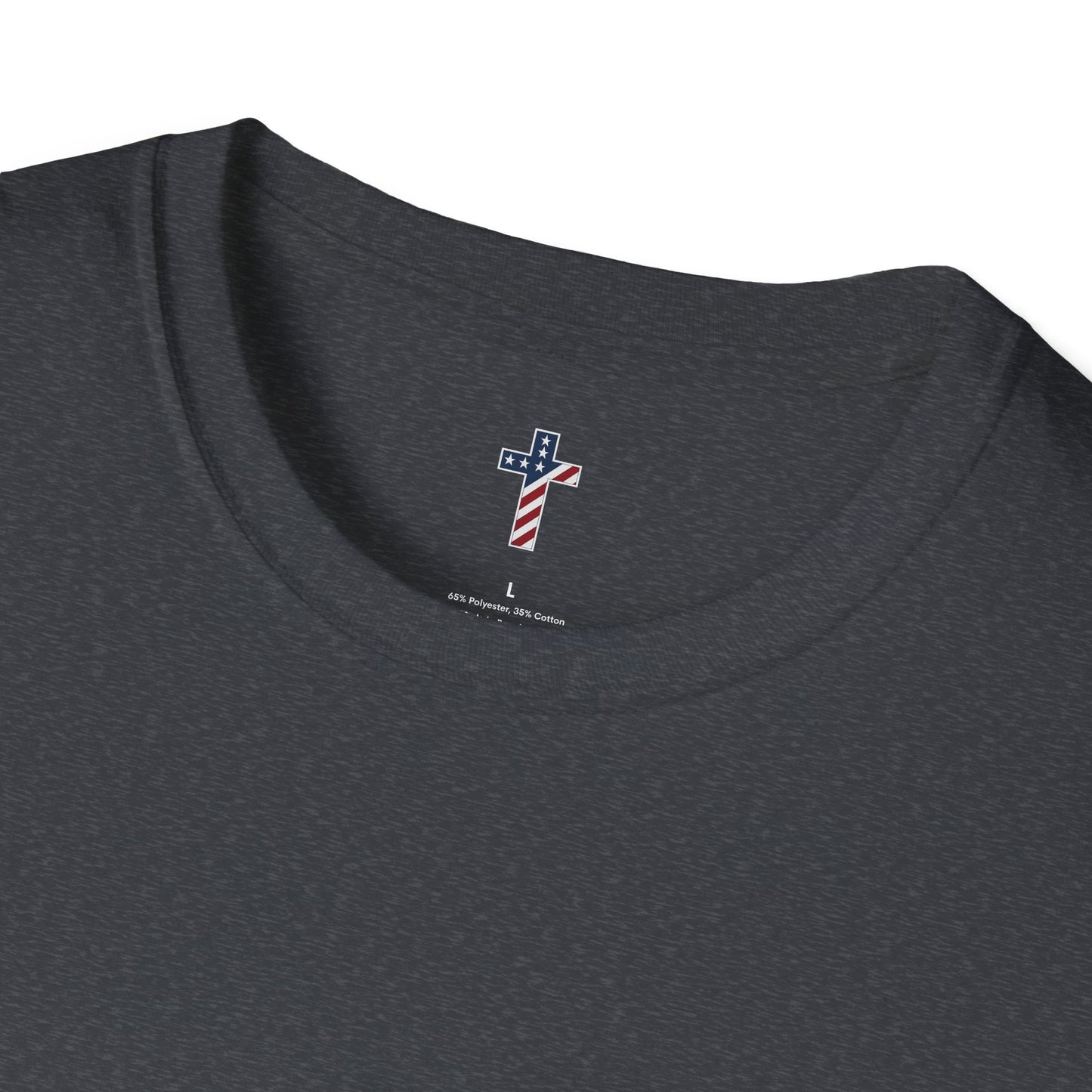 One Cross. One Nation, under God. Unisex Softstyle T-Shirt (no writing on back)